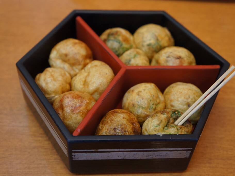 会津屋的元祖章鱼烧 有一点与众不同 大阪旅游攻略 尽在airbnb爱彼迎