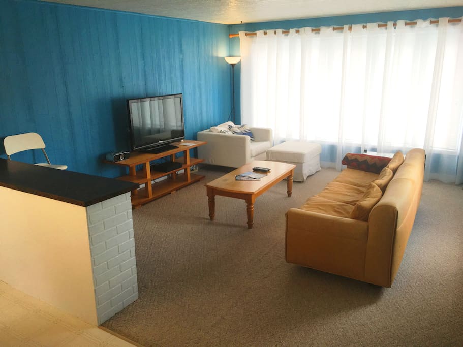 Large living room with TV/cable/WiFi - common area