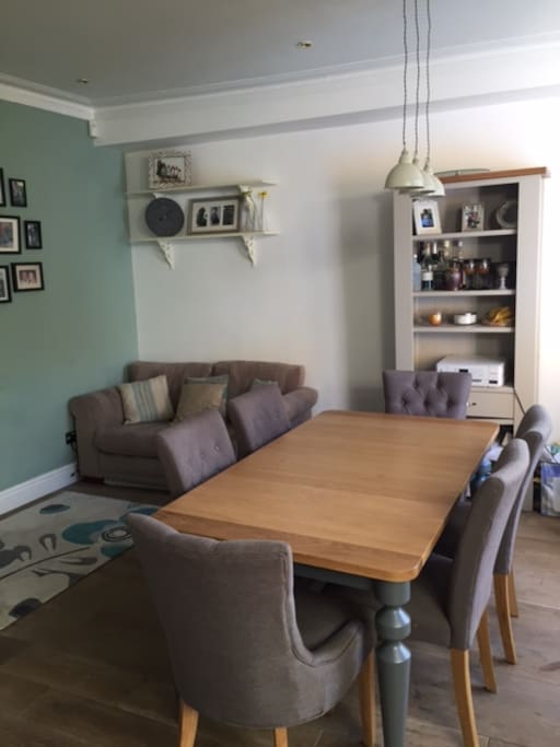 Dining space in the kitchen
