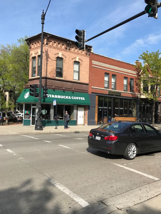Across the street