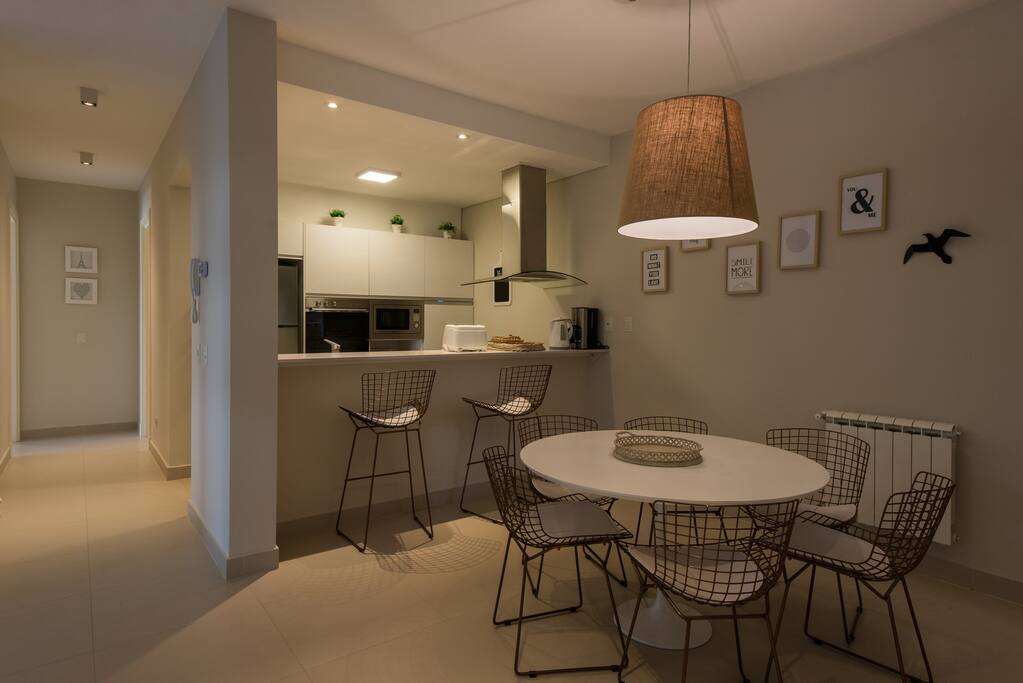 Cocina con barra