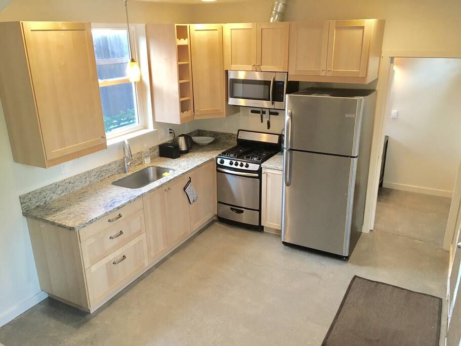All-new, stainless steel appliances