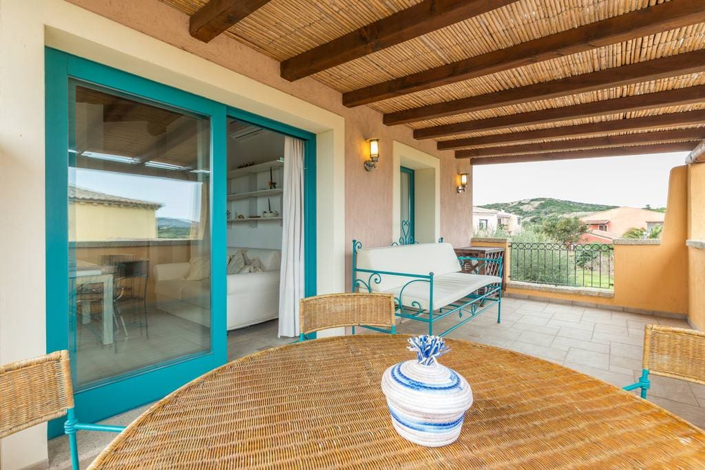 A lovely veranda where you can enjoy Sardinian breeze