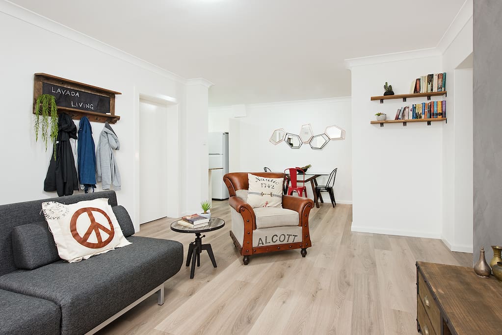 Spacious open plan living area