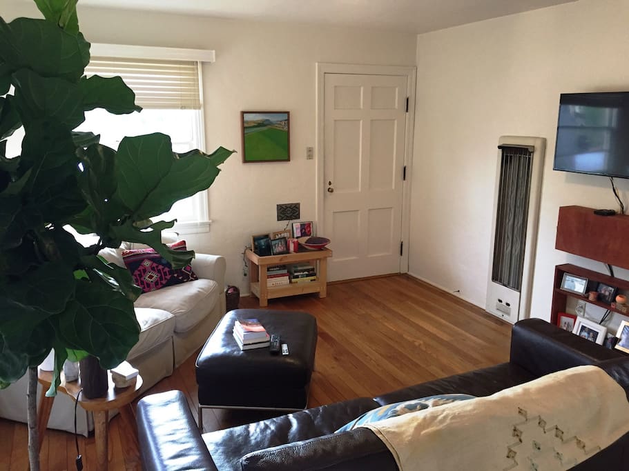Living room showing tv and apple tv