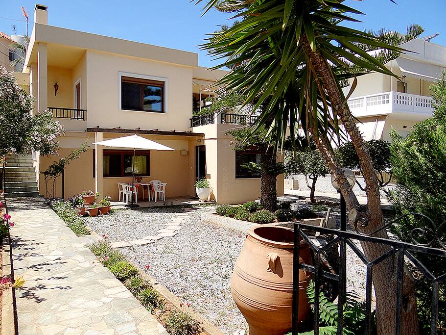The outside view of the ground floor apartment