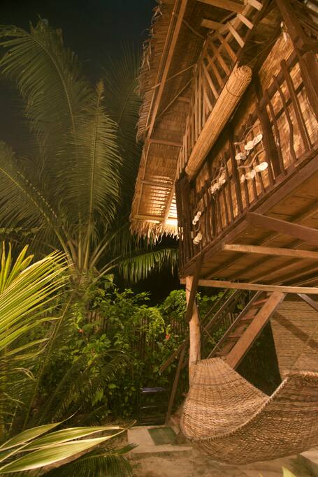 Hammock below the tower room