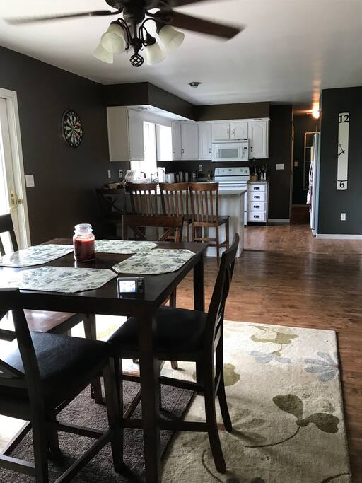 Kitchen and dining room
