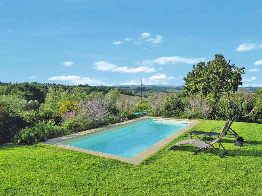 piscina nel giardino del proprietario