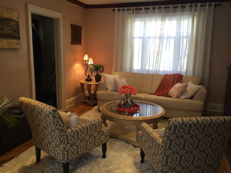 Living room with Library