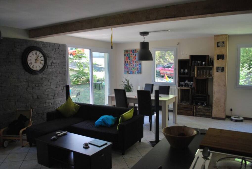 Le salon-salle à manger