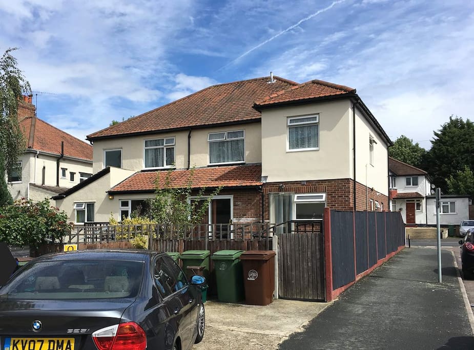 Sunny aspect to the house, with nice terraced garden, and car parking (please check availability of parking)