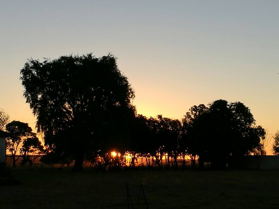 A lovely Autumn Sunset on Bellary Farmhouse