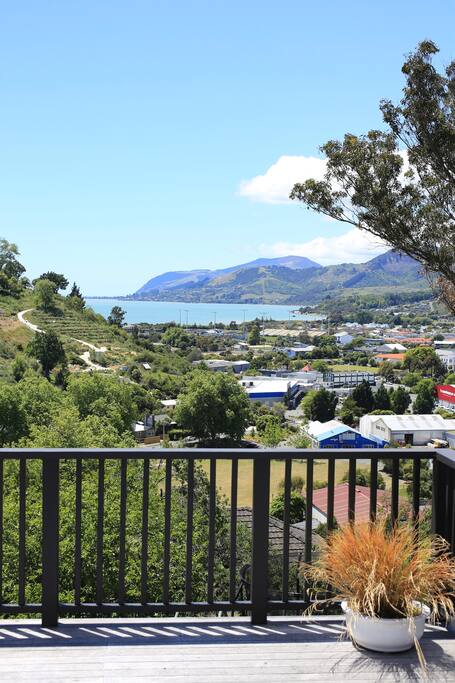 View from the Deck out to the sea.