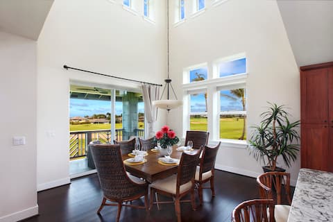 OCEAN VIEWS BEAUTIFUL POIPU VILLA 9i on GOLFCOURSE