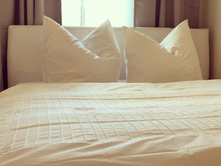 Boxspringbett im Schlafzimmer