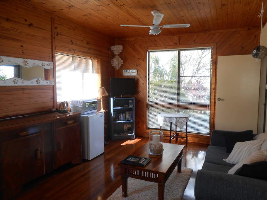 Your room features a lounge, TV/DVD combo, and basic kitchenette facilities