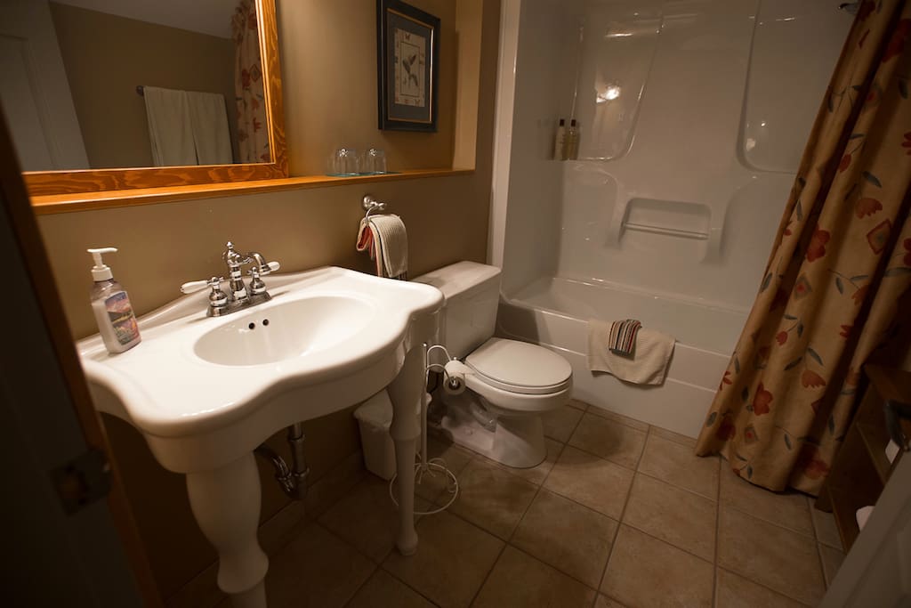 Private bathroom with shower/tub enclosure