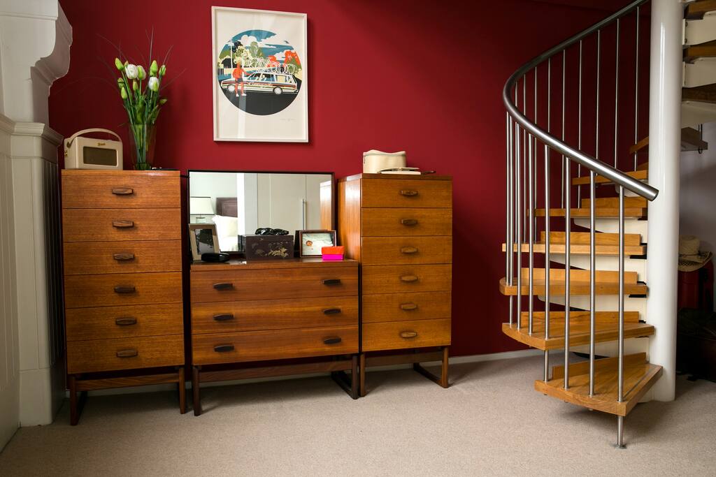 Dressing area of the master bedroom