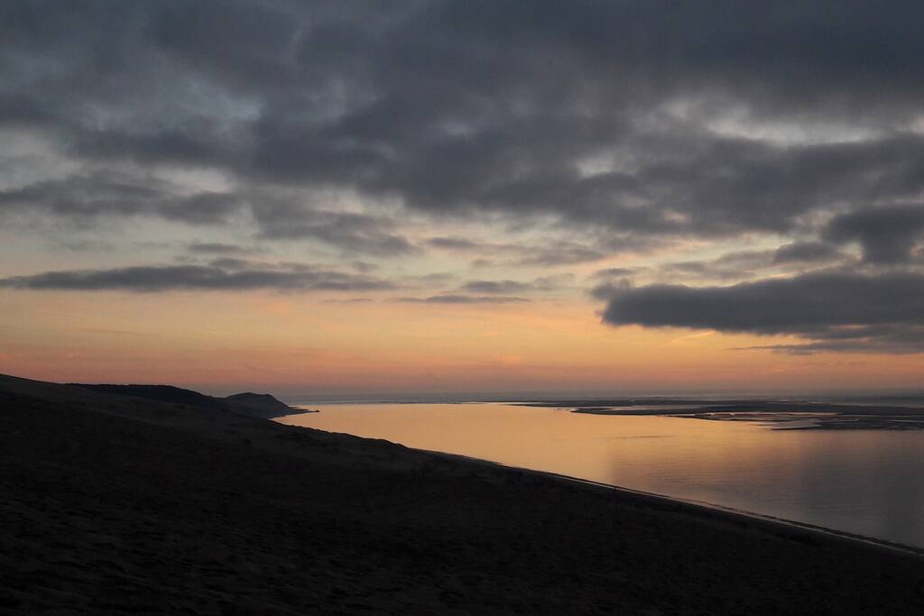 la dune au coucher du soleil