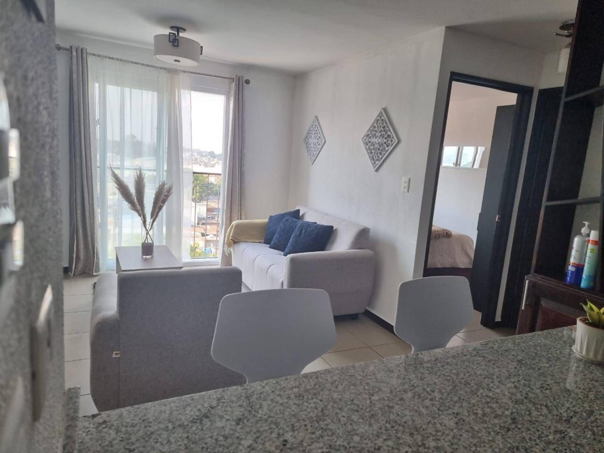 Apartment with a swimming pool in a residential complex