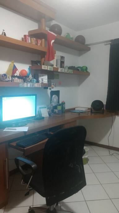 espaço para trabalho e estudo!