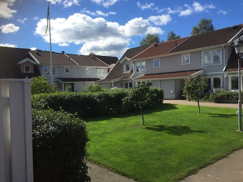 Private townhouse on the sea side in Båstad, close to swimming.