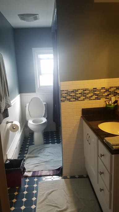 Full Private Bathroom w/ tub &shower