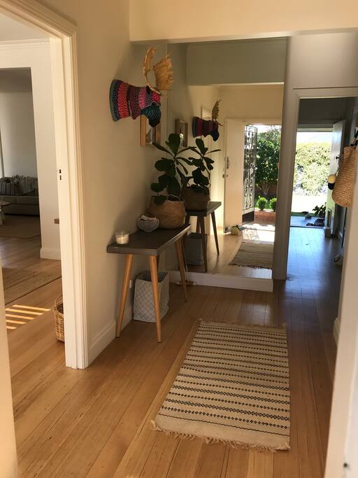Entrance through to back door in the Kitchen