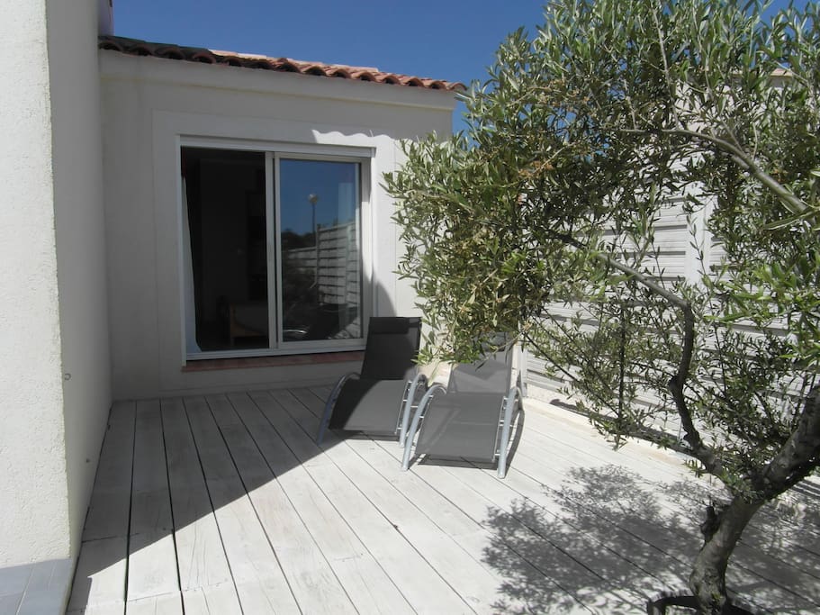 Vue de la terrasse a disposition
Bain de soleil
