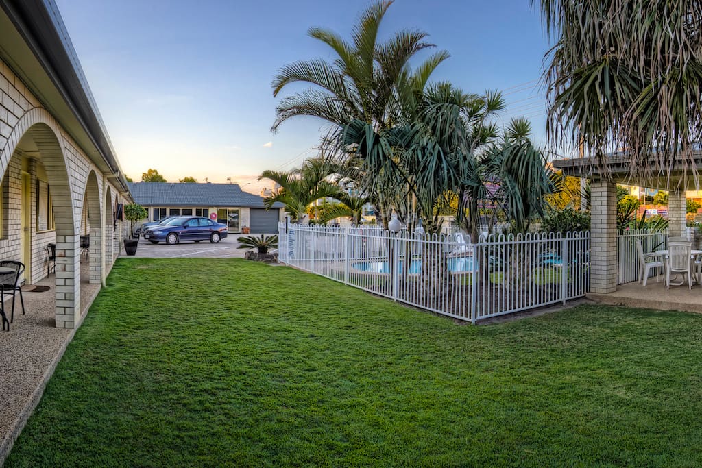 Lawn and Pool area
