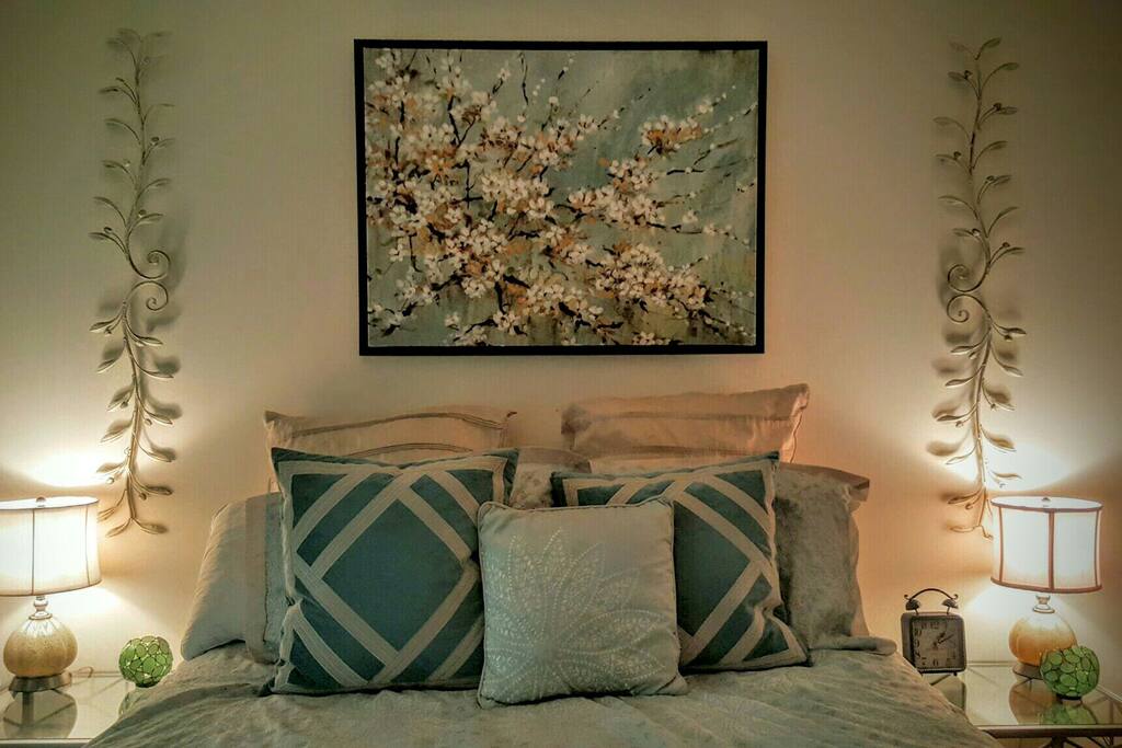 Comfortable private bedroom with lots of closet space