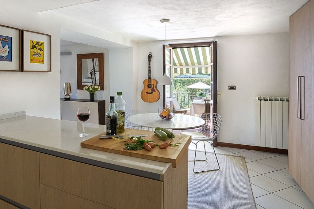 Kitchen opens out on to the terrace