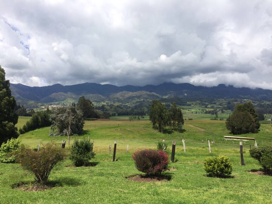 Vista desde la cabaña