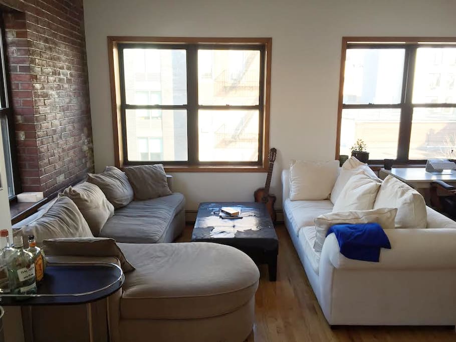 Living room: Feel free to jam.