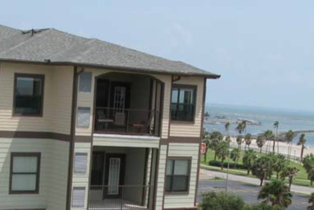 Beach view across the street