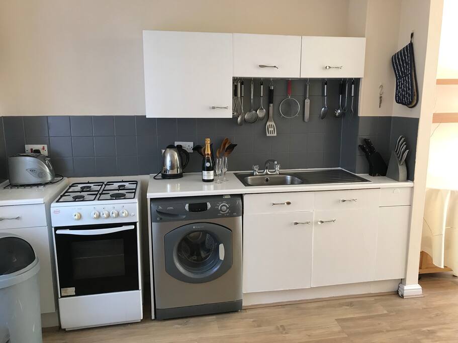 Kitchen area downstairs.