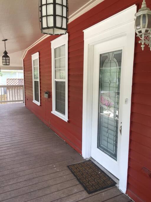 Large wrap around porch great for morning cups of coffee and evening glasses of wine