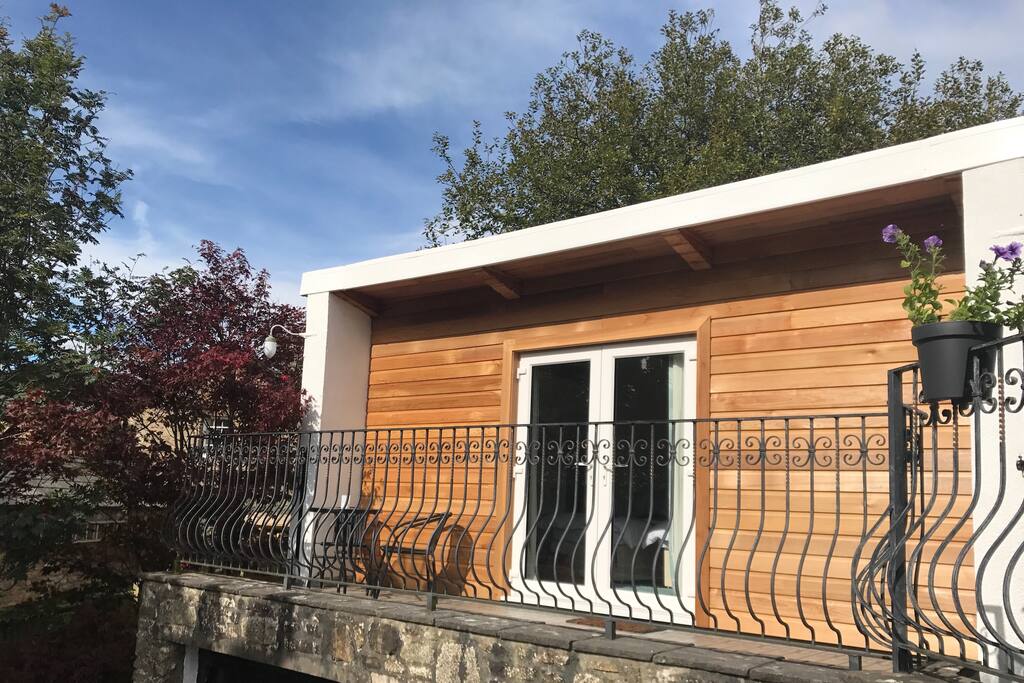 Front of The Loft and balcony area