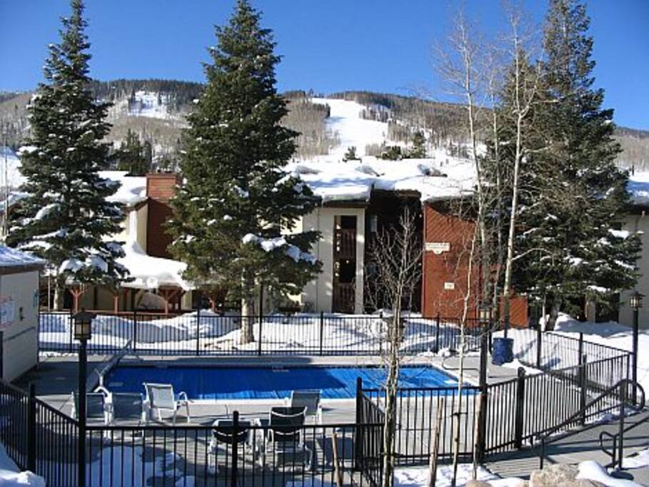 Outdoor heated pool