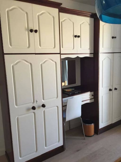 wardrobe in bedroom