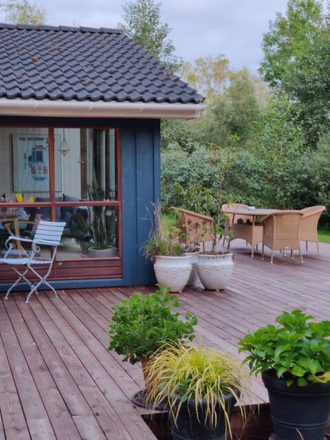 Conditioner for the soul with smaller spa in the garden.