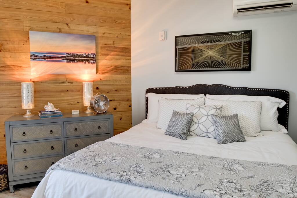 Plush king size bed
