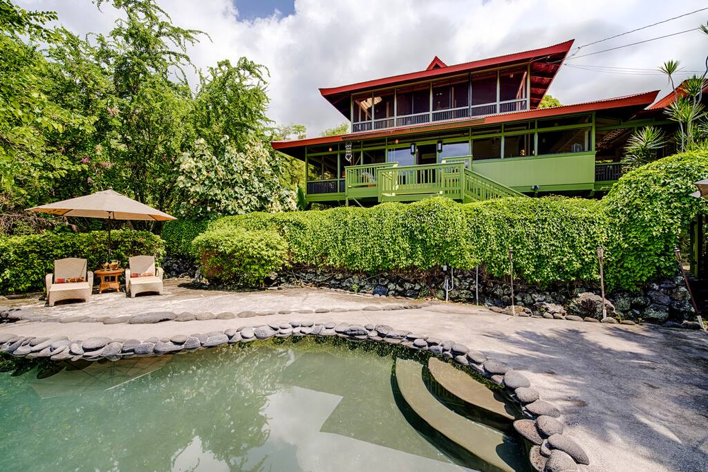 View of Pagoda House from the pool.