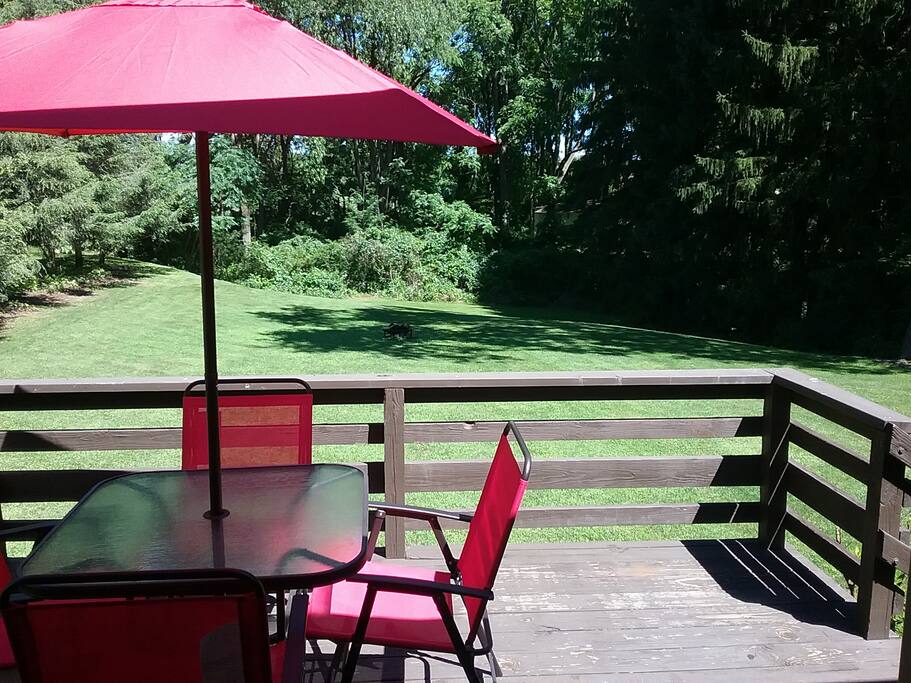 Porch with Patio Set