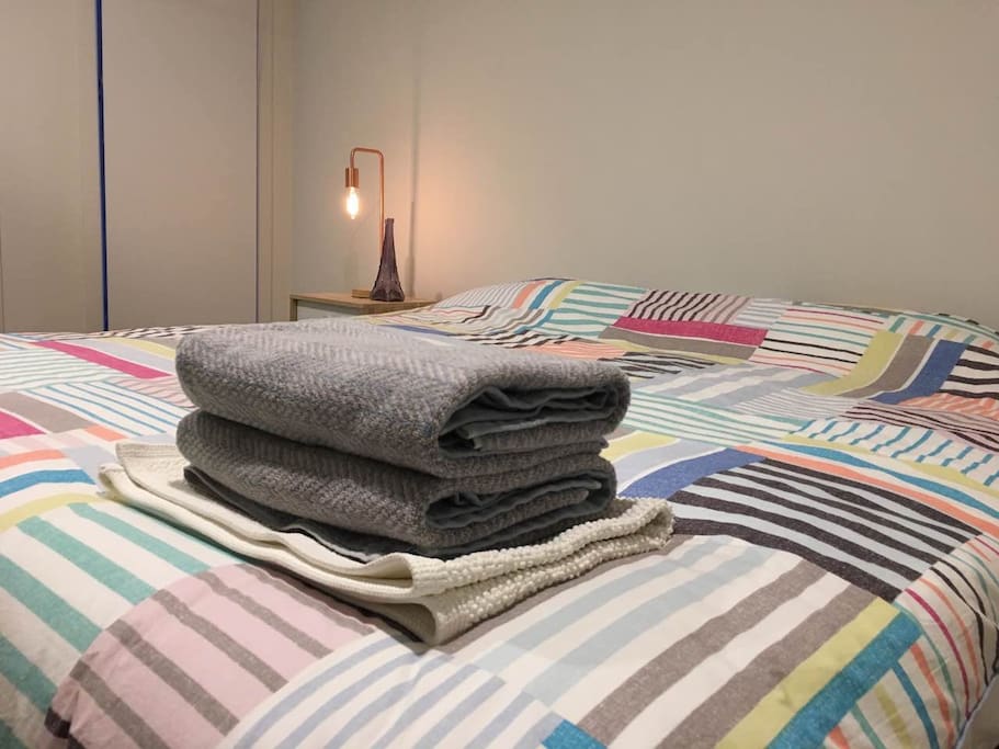 All bed linen and towel are provided