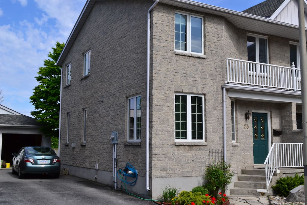 Free parking for two cars in driveway.
Leave room for use of garage