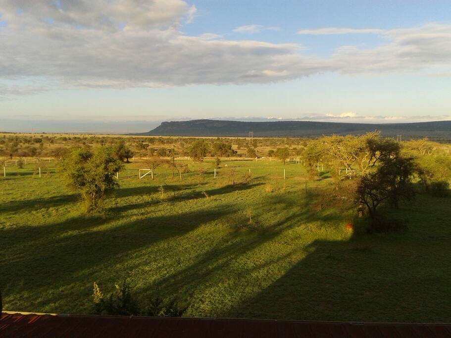 View of Lukenya Hill from the house