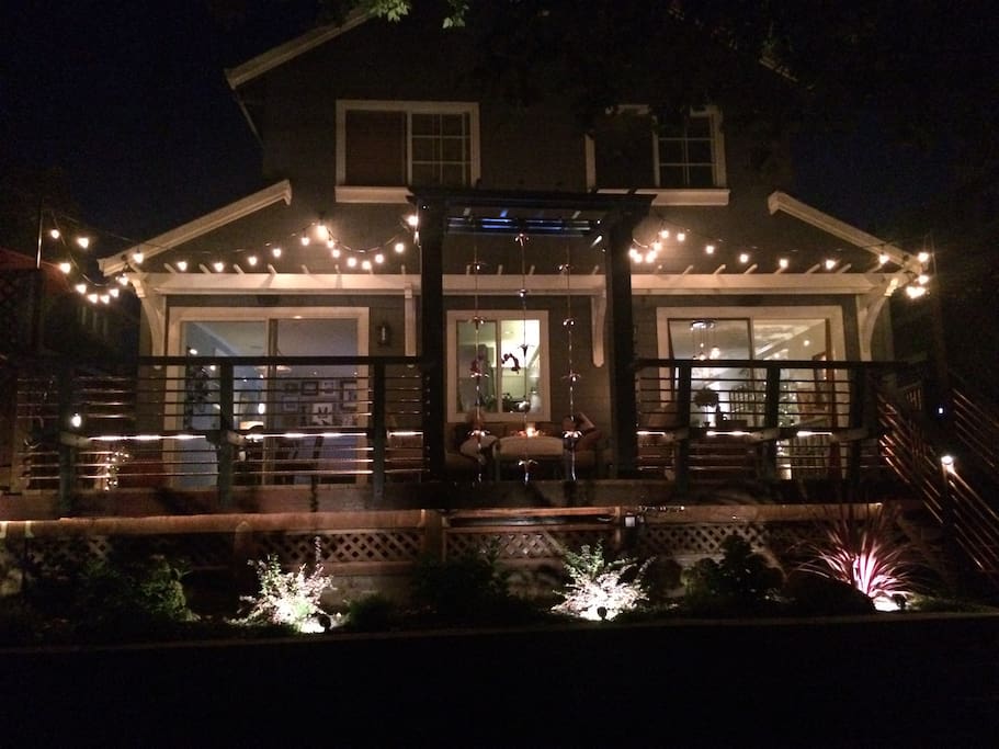 Inviting and Relaxing outdoor space to wind down and enjoy a glass of wine!