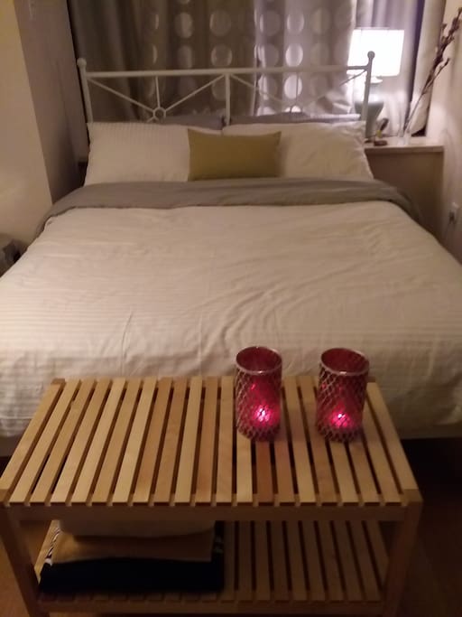 Full-sized bed, western (soft) mattress